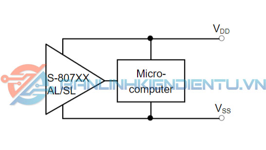 mạch ứng dụng của S-80741AL
