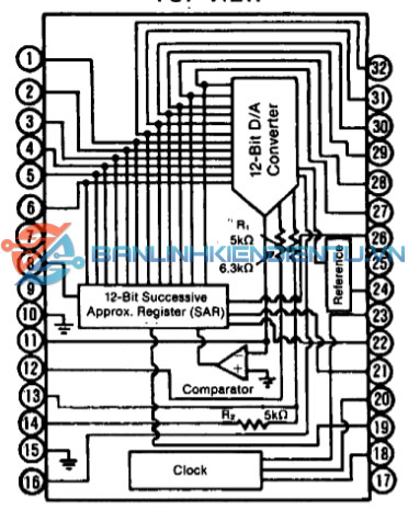 sơ đồ chân ADC80AG