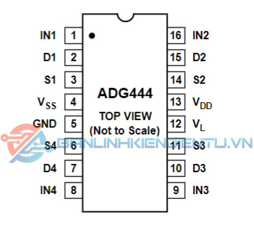 sơ đồ chân ADG444