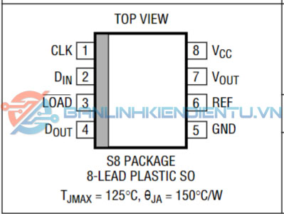 sơ đồ chân LTC1257