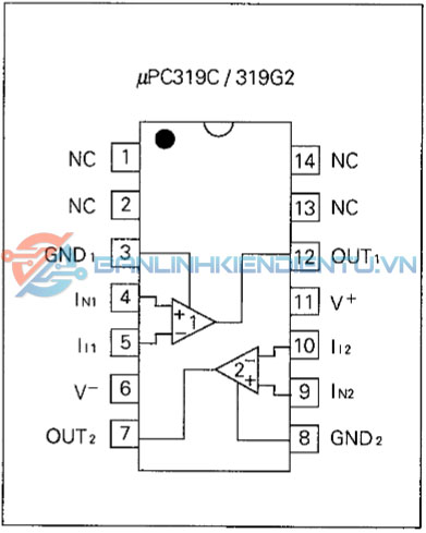 sơ đồ chân UPC319