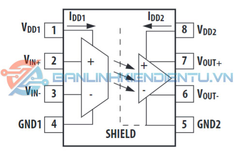 sơ đồ chân và cấu tạo trong của ACPL-C790