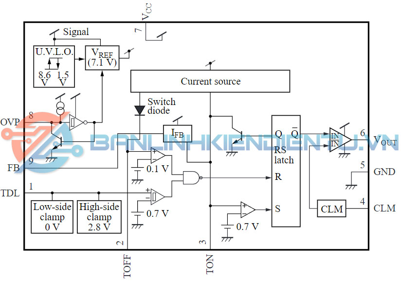 sơ đồ khối AN8026