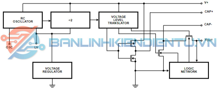 sơ đồ khối ICL7660