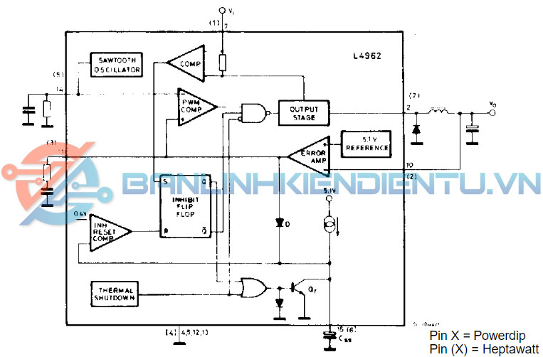 sơ đồ khối L4962A