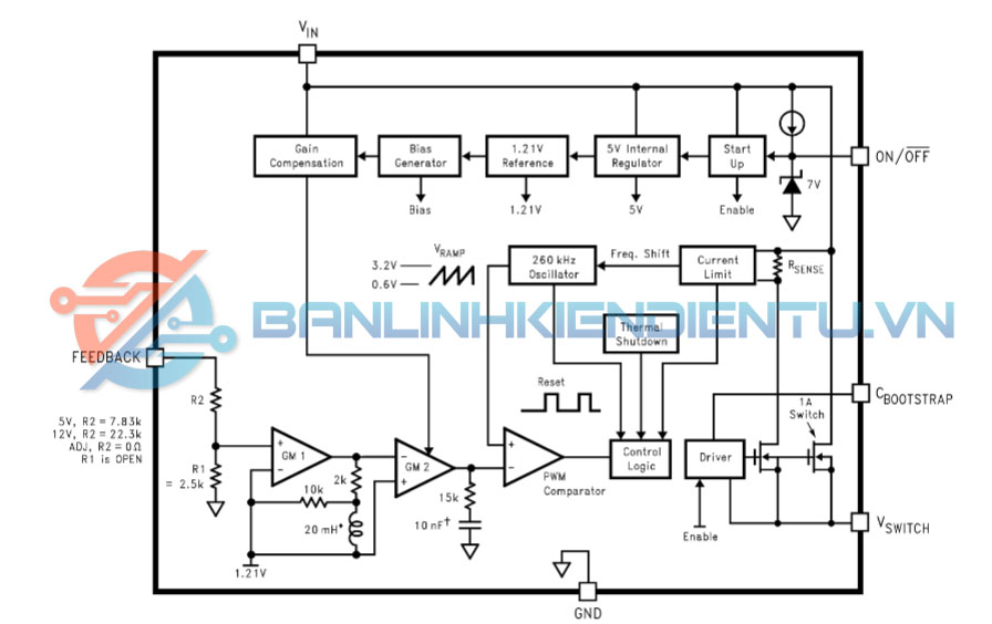 sơ đồ khối LM2675M