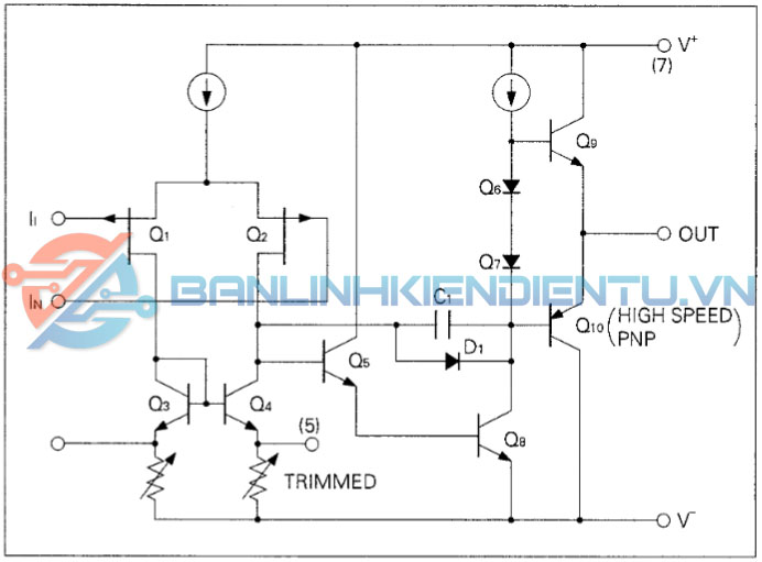 sơ đồ tương đương 1 trình điều khiển UPC812
