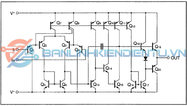 sơ đồ tương đương 1 trình điều khiển UPC844G