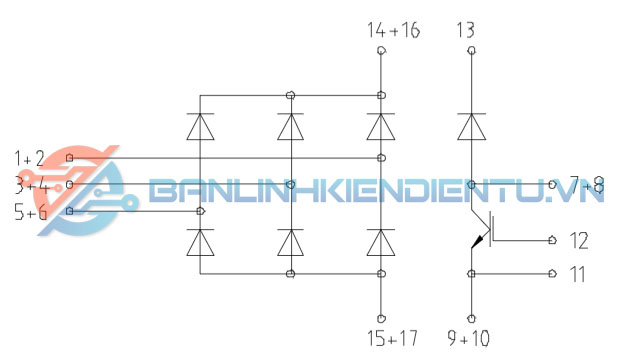 sơ đồ tương đương của DDB6U84N16RR