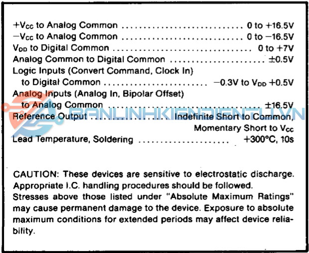thông số kỹ thuật ADC80AG