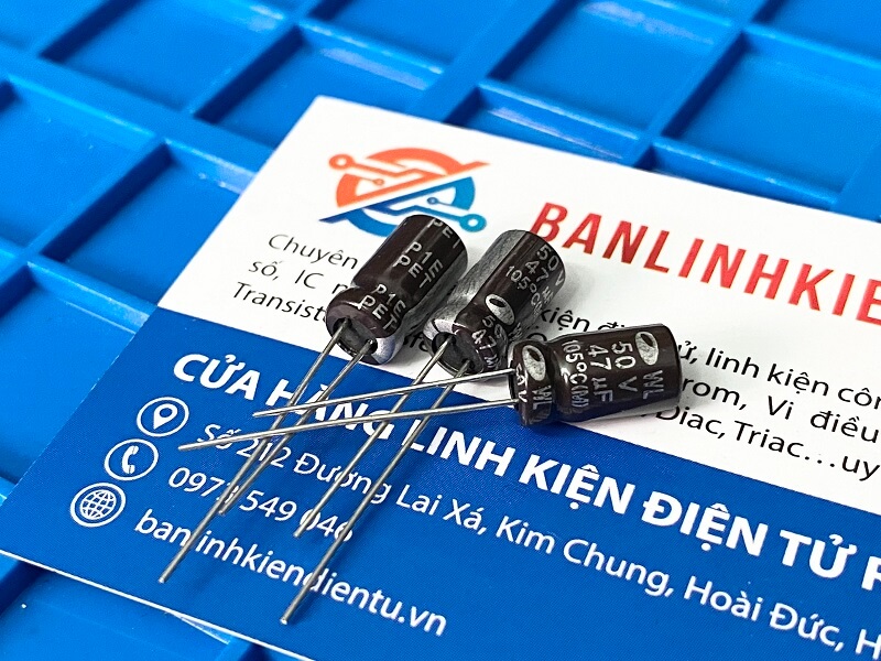 Tụ Hóa 47uF 50V kích thước 6x12mm