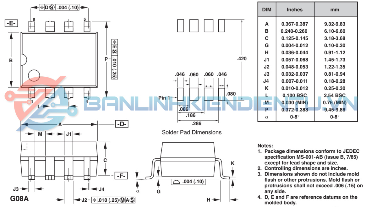 Kích thước DPA425GN