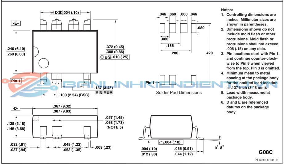 Kích thước TNY276GN