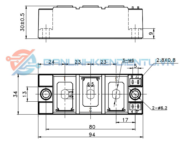 Kích thước MTC160A-16