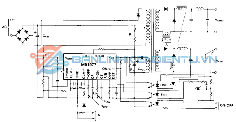 Mạch ứng dụng M51977P