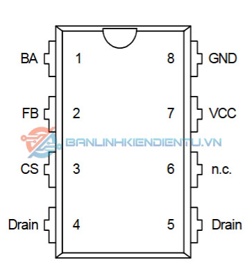Sơ đồ chân ICE3BR0665J