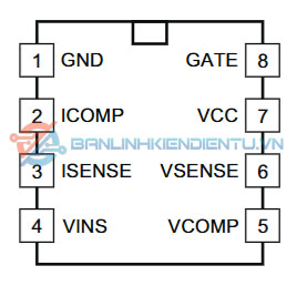 Sơ đồ chân UCC28019A