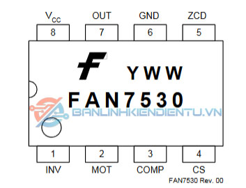 Sơ đồ chân ​FAN7530