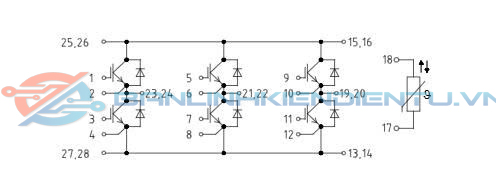 Sơ đồ mạch điện FS35R12KT3