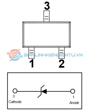 Sơ đồ chân BZX84C30V