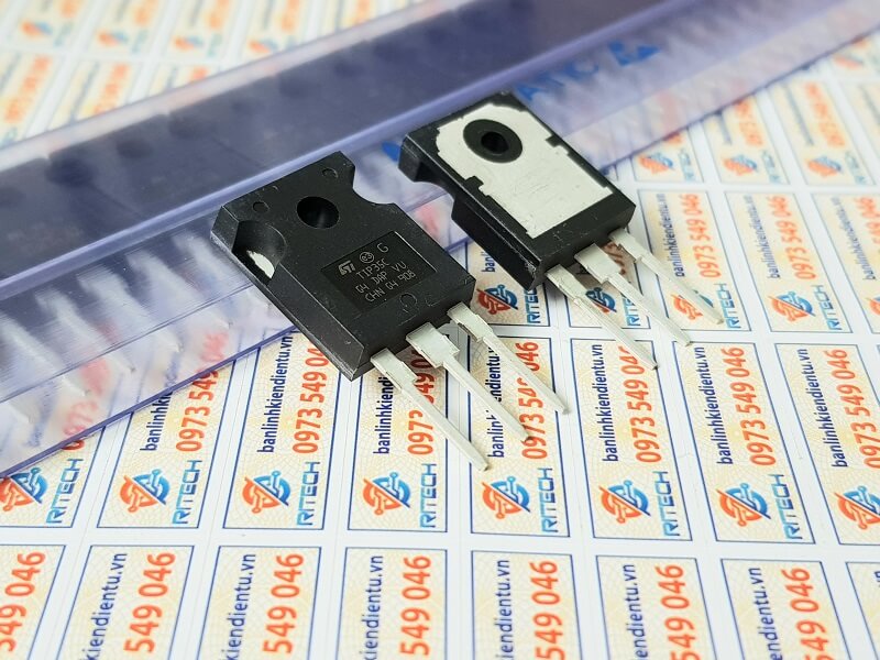 2 Paia Transistor TIP35C + TIP36C Mospec/Pecor - NPN/PNP 100V 25A TO-247