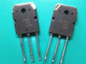 Cặp Mosfet 2SJ160(J160-Kênh P) và 2SK1056(K1056-Kênh N) 120V/7A/100W TO-3P