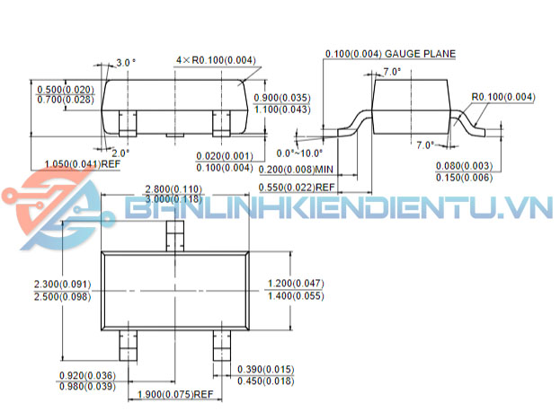 Kích thước IC 1SS304