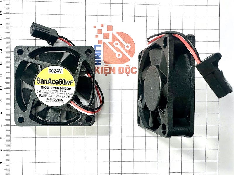 Quạt SanAce60WF 9WF0624H7D05 cho A90L-0001-0423#50 24V/0.12A 60*60*15mm