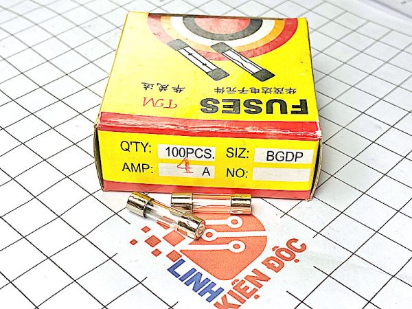 Hộp cầu chì thuỷ tinh 5*20mm 4A
