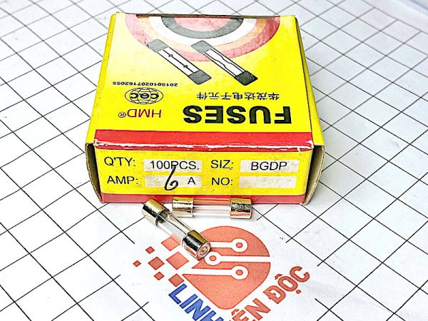 Hộp cầu chì thuỷ tinh 5*20mm 6A