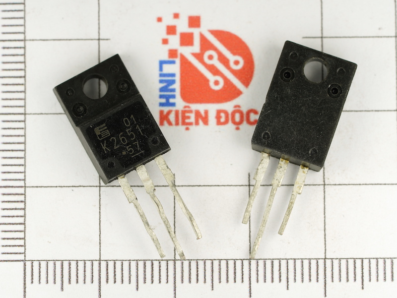 K2651, 2SK2651 Mosfet Kênh-N 6A/900V TO-220 Tháo Máy