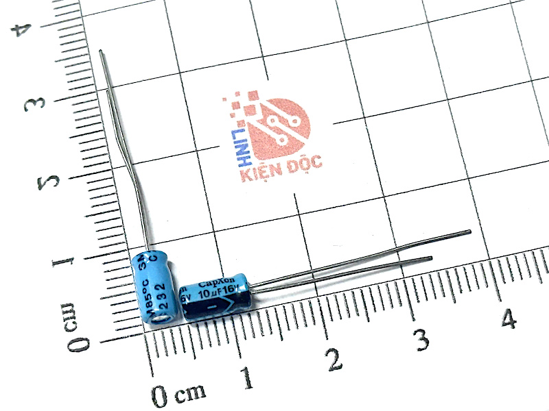 Tụ hóa 16V 10uF 4x7mm Capxon màu xanh_2