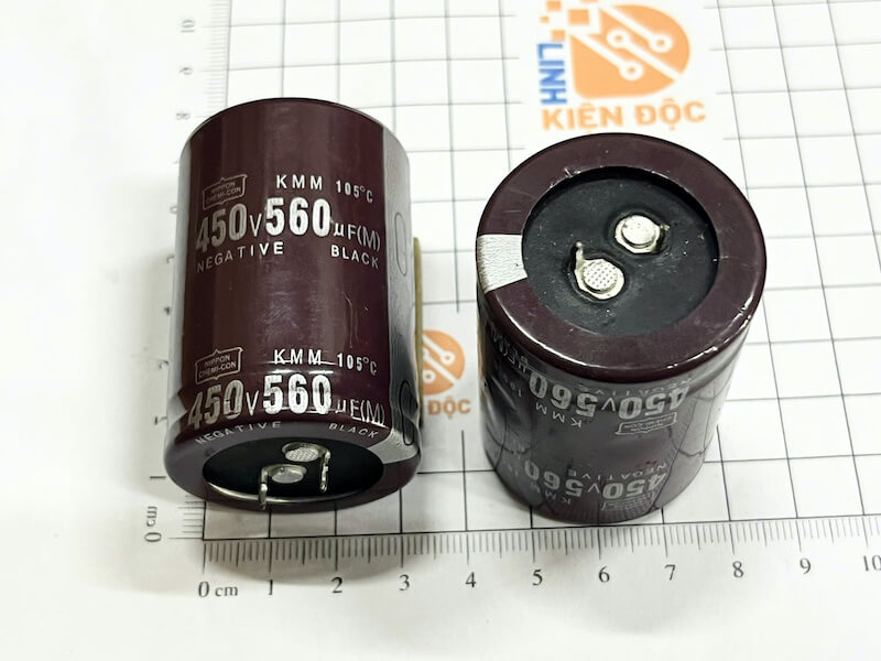 Tụ Hóa Nippon 450V 560uF Kích Thước 35x50mm (tháo máy)