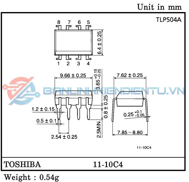 Kích thước TLP504A