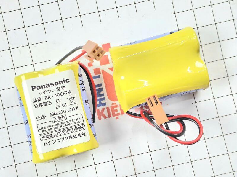 Pin nuôi nguồn Panasonic 6V BR-AGCF2W cho máy CNC Fanuc (giắc Nâu)_6
