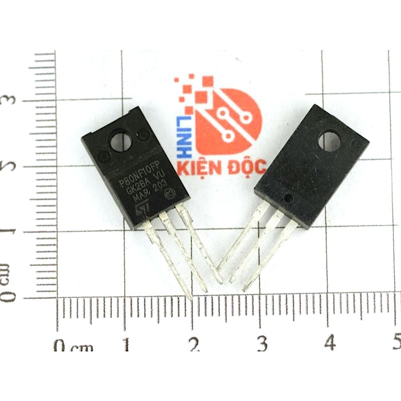 P80NF10, STP80NF10 Mosfet Kênh N 100V-80A TO-220 mới