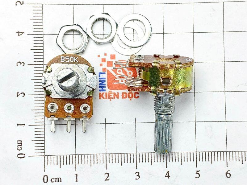 Chiết áp đôi WH148 B50K 20mm Chiết áp đôi WH148 B50K 20mm