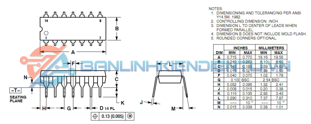 Kích thước UPC324C