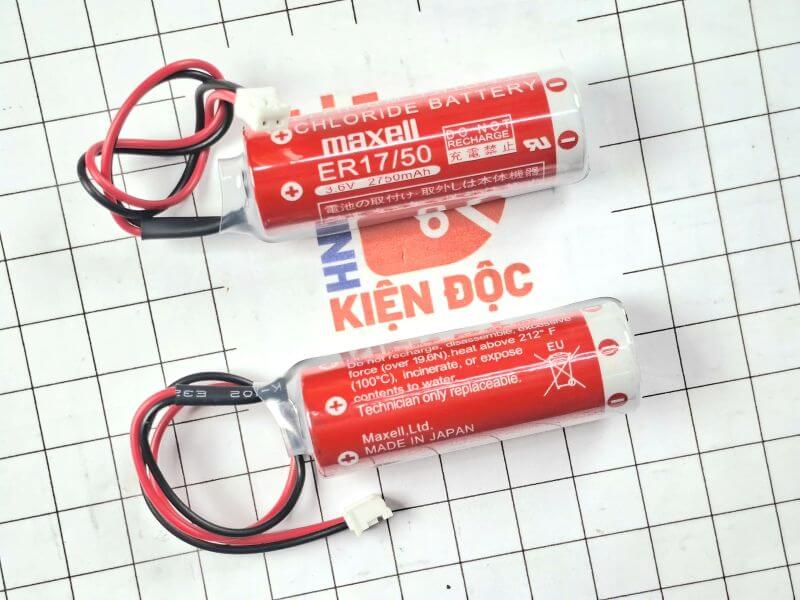 Pin nuôi nguồn Maxell ER17 50 Lithium 3.6V 2750mAh hàng nhập khẩu