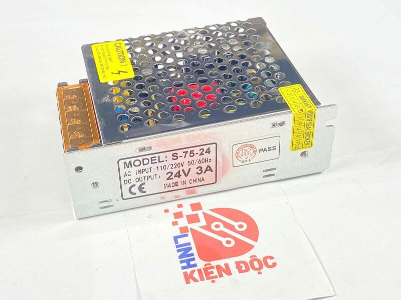 Bộ Nguồn Chuyển Mạch S-75-24 24V 3A 75W Biến Áp Điều Khiển Cung Cấp Điện LED_1