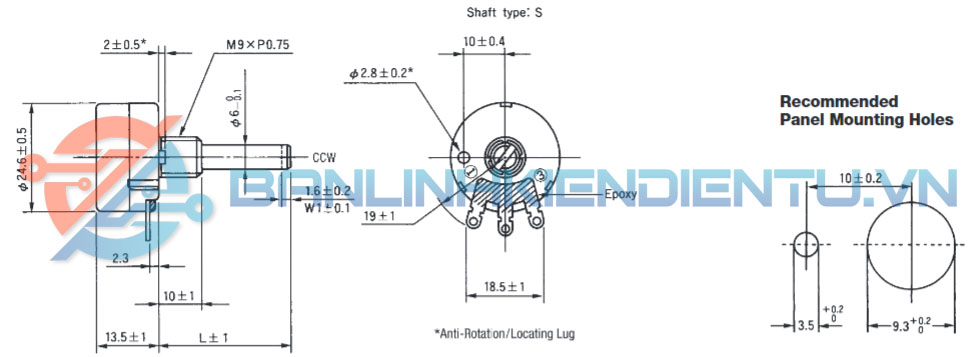 kích thước RV24YN 20S