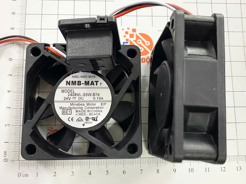 2408VL-S5W-B79, A90L-0001-0576 Quạt NMB-MAT 24VDC/0.15A Cho Động Cơ Fanuc Kích Thước 60x60x20mm