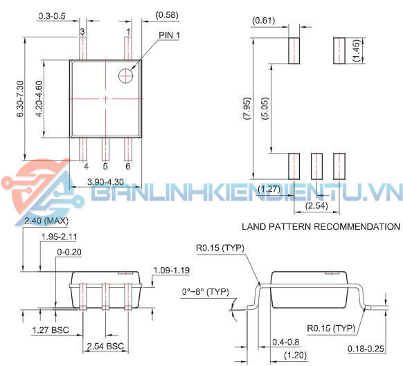 Kích thước FODM8061