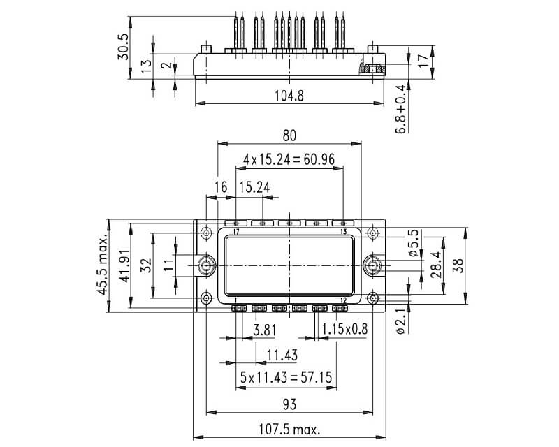 Kích thước BSM50GD120DN2_B10
