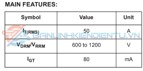 Đặc tính BTW691200