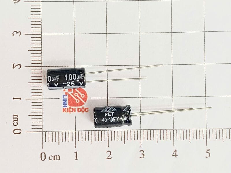 Tụ hóa 100uF 25V 5x7mm Tụ hóa 100uF 25V 5x7mm_1