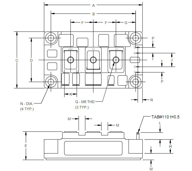 Kích Thước CM400DY-12H