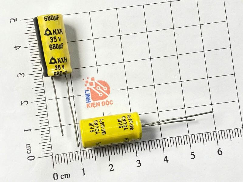 Tụ điện, tụ hóa 680uF 35V hàng chính hãng_1