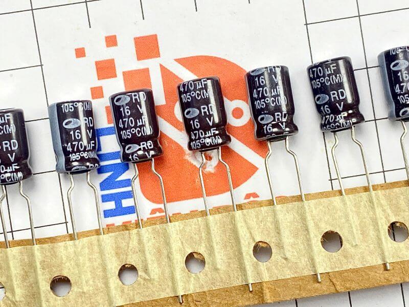 Tụ hóa 470uF 16V kích thước 8x12mm