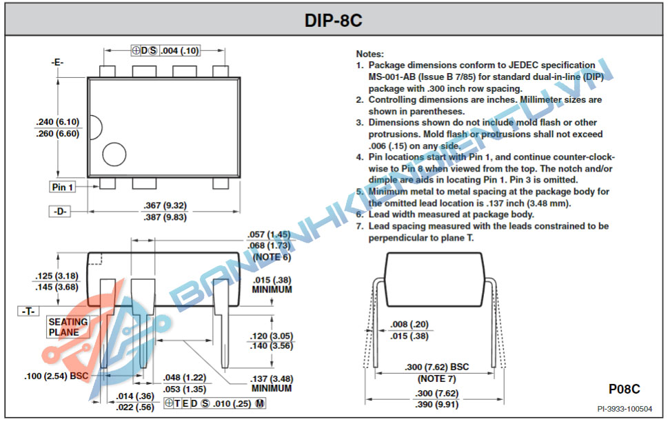 Kích thước OB2223AP